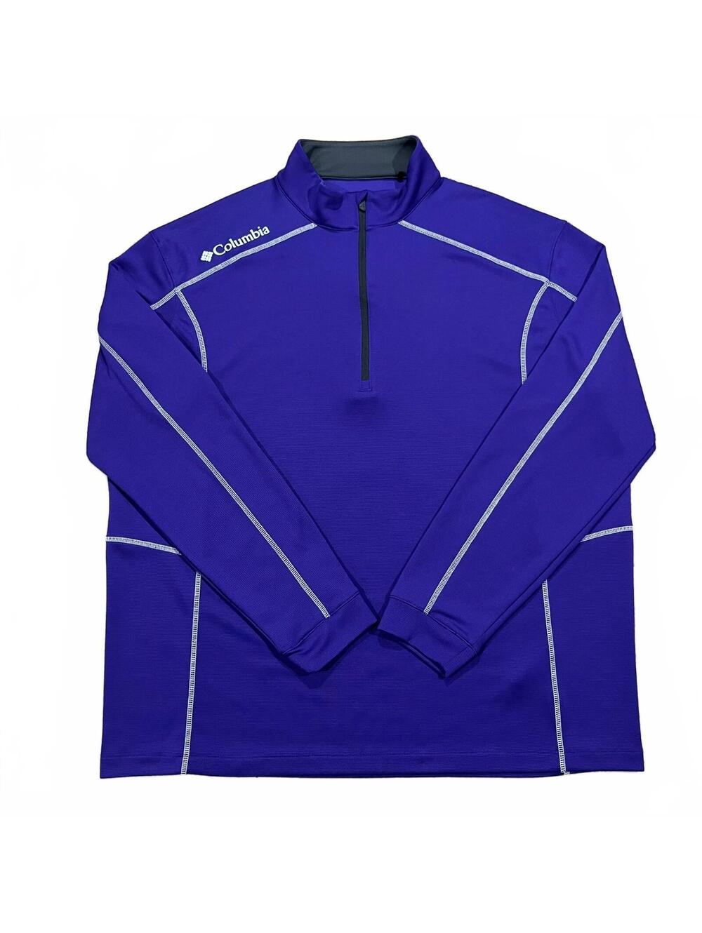 Columbia Golf Mens Omni-Wick Shotgun 1/4 Zip Pullover Purple Size XL